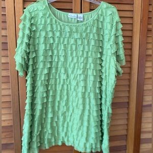 Kim Rogers 3X green top